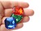 10 23mm Mixed Color Square Jewel Plastic Gems Silver Foil Back Cabochons